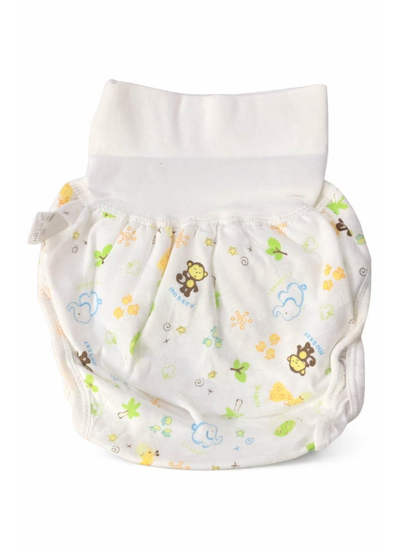 High Waisted Baby Diaper Pants Made from 100% Ecological Cotton – Foldable Infant Training Diaper for Umbilical Cord and Navel Protection – Suitable for Newborns and Babies from 1 to 6 Months (3–9 kg) – Leak Proof and Breathable Triple Layer Design with Built-in TPU Waterproof Layer – Ultra Soft and Lightweight Baby Diaper Pants - Image 1
